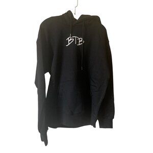 Black Btb Basketball Graphic Pullover Hoodie Streetwear Design